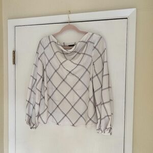 Ann Taylor Factory Cowl Neck Blouse, Size M